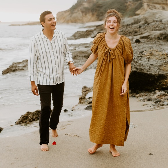 Free people golden maxi dress - Picture 1 of 4